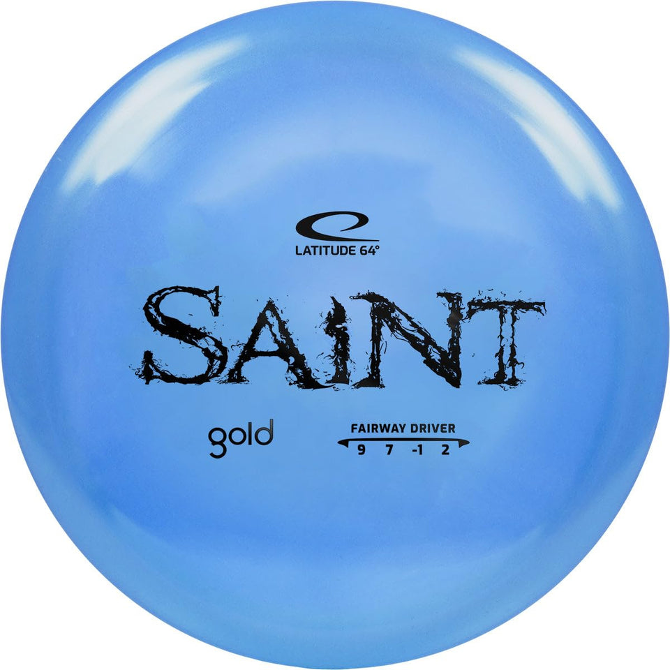 Latitude 64 Gold Saint disc flight, precise straight drives on tight fairways.