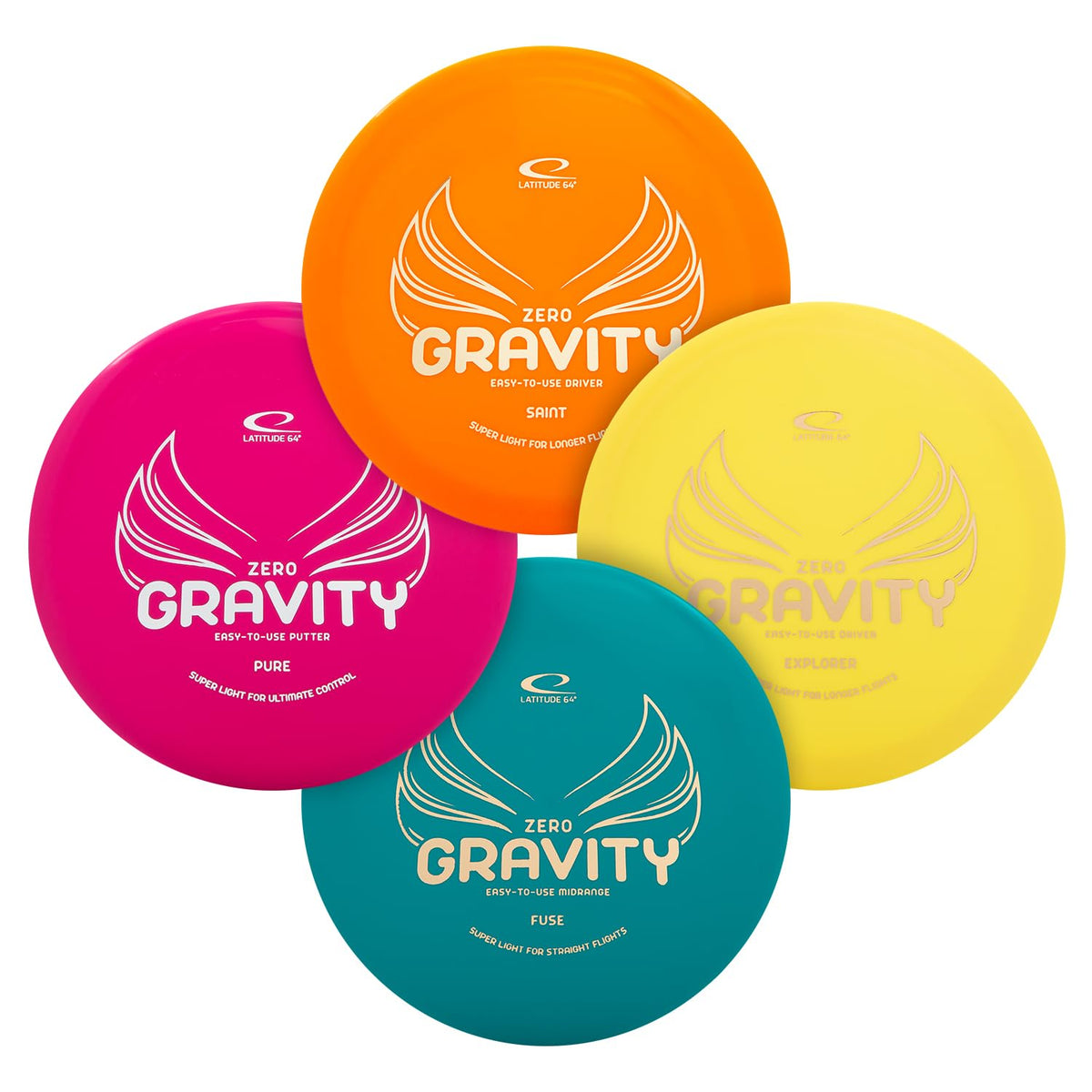 Latitude 64 Gravity Pure disc for precise putting and straight approach shots.
