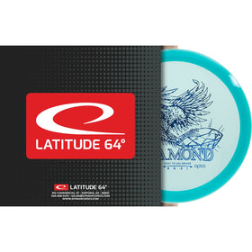 Latitude 64 Opto Diamond close-up, durable translucent plastic with reliable flight.
