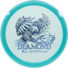 Latitude 64 Opto Diamond front view, beginner-friendly fairway driver with high glide.