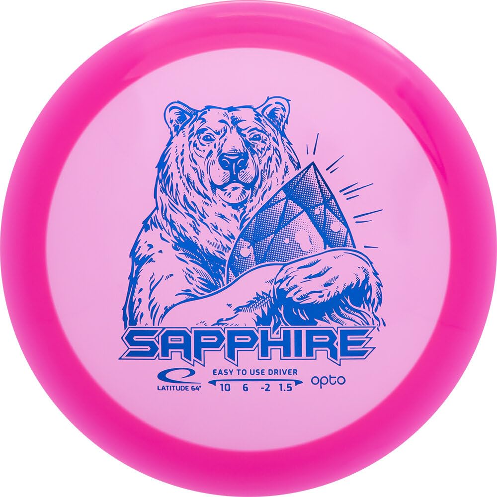 Latitude 64 Opto Sapphire understable pink disc for beginner distance throws.