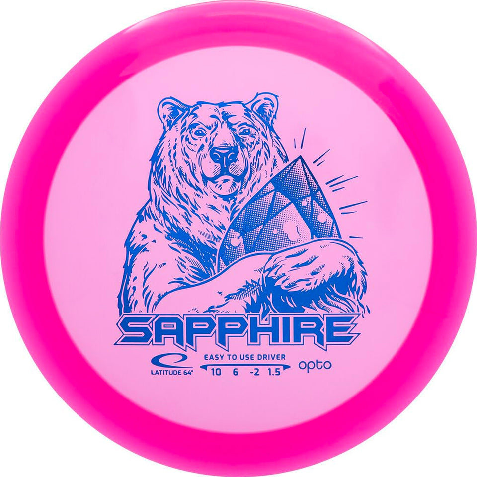 Latitude 64 Opto Sapphire understable pink disc for beginner distance throws.