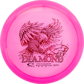 Latitude 64 Opto Diamond front view shows beginner-friendly design in pink.