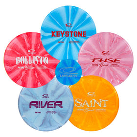 Latitude 64 Retro Burst Keystone putter with high glide for accurate putts