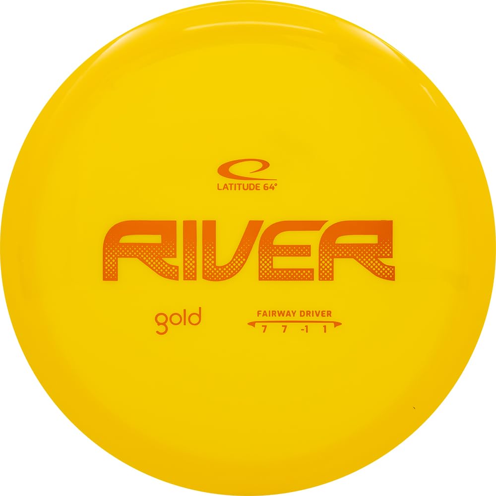 Latitude 64 Gold River fairway driver in yellow delivers high glide and precise control.