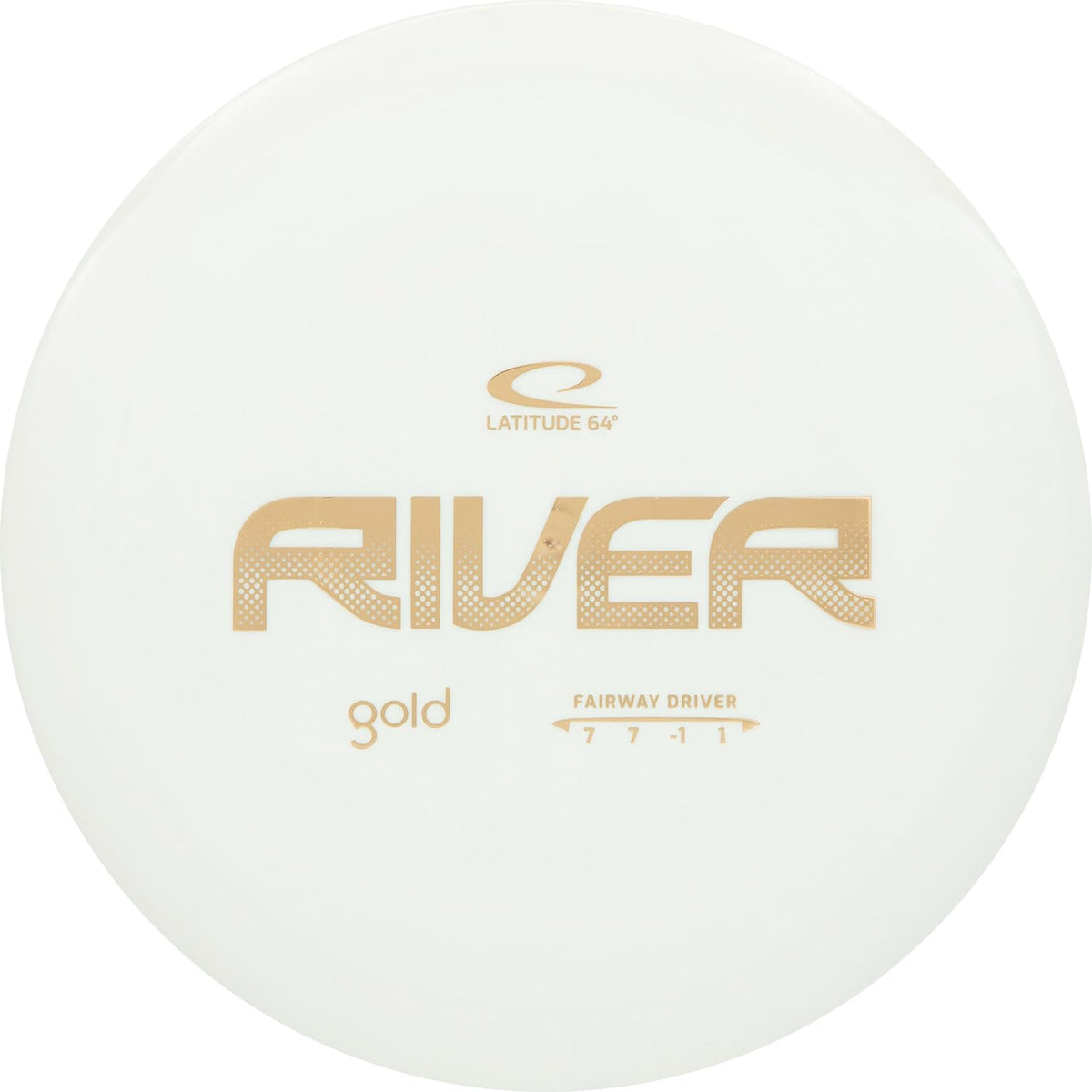 Latitude 64 Gold River fairway driver with smooth glide for straight, controlled flight.