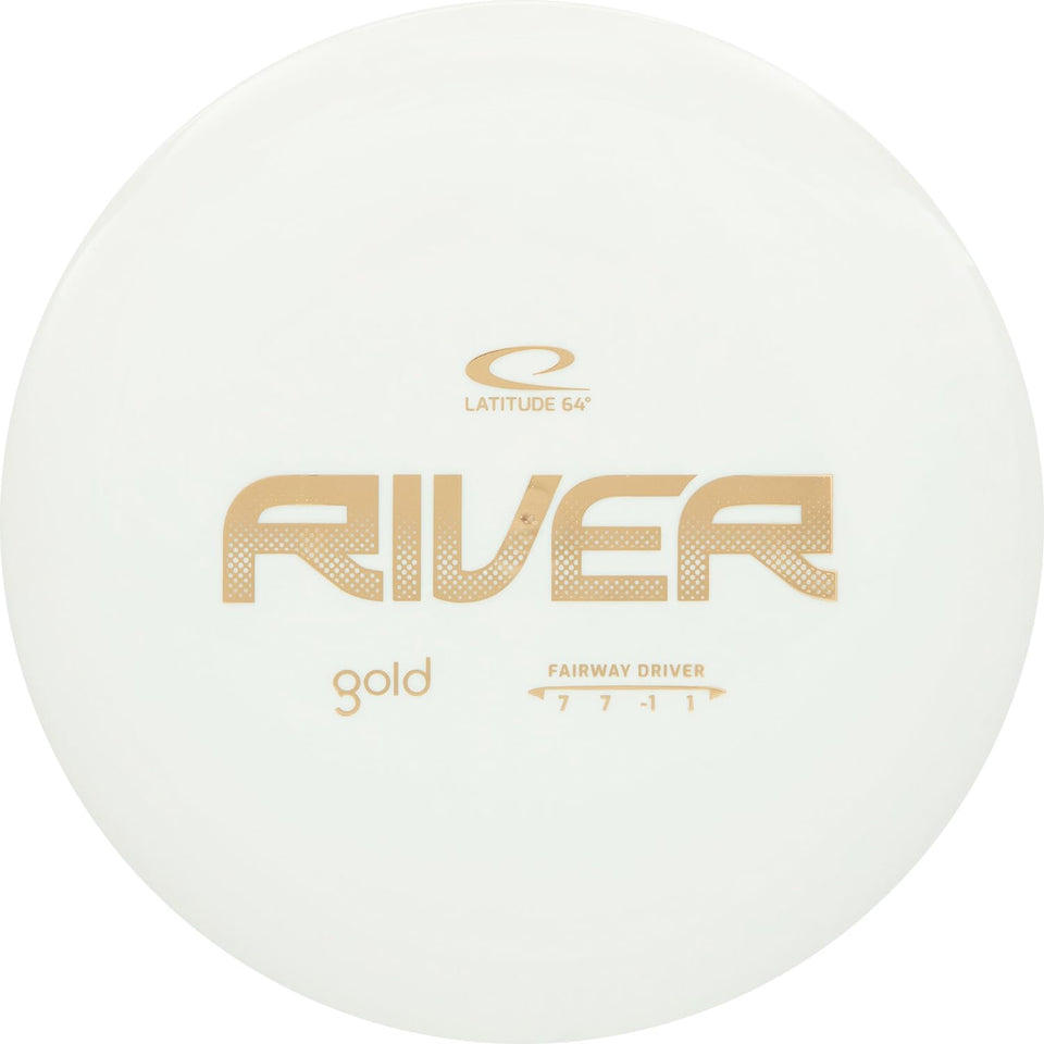 Latitude 64 Gold River fairway driver with smooth glide for straight, controlled flight.