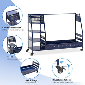 Lauren Harold 3-Bag Organizer bottom shelves for shoes and gloves