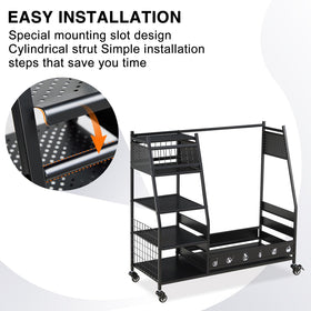 Lauren Harold golf bag organizer towel shelf keeps towels within easy reach.