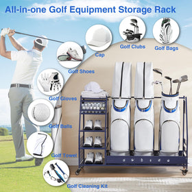 Lauren Harold Golf Organizer locking wheels secure stability during use