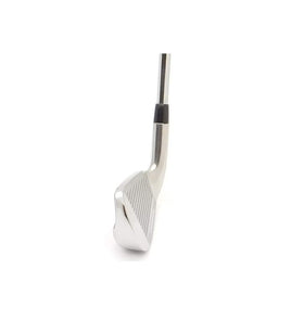 LAZRUS Golf irons, face close-up groove detail for spin and control.
