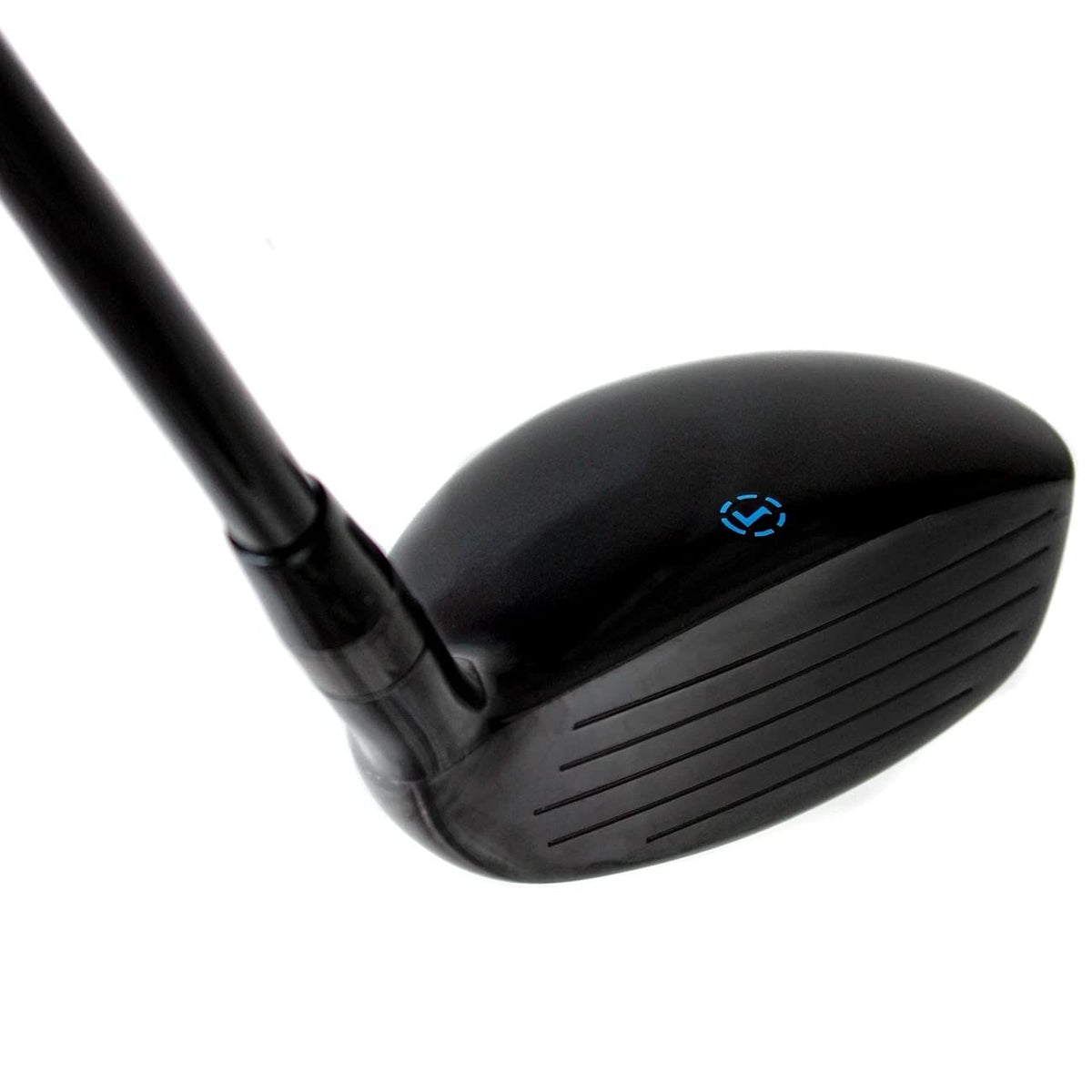 LAZRUS GOLF Premium hybrid 3 setup highlights alignment and versatility.