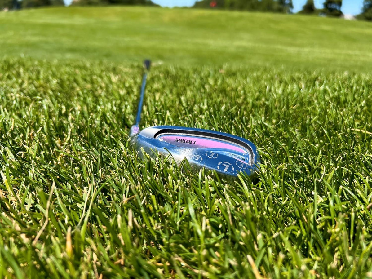 LAZRUS Golf women's irons forgiving design supports confident contact across shots.