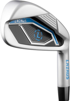 LAZRUS GOLF LAZ2 7 iron face in silver enhances shot consistency