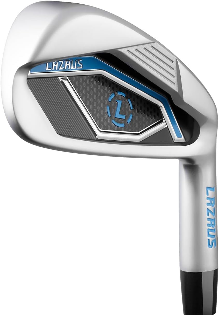 LAZRUS LAZ2 8 iron in silver finish for precise shot control.