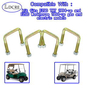 LDCR four U-bolts included for secure rear leaf spring attachment.