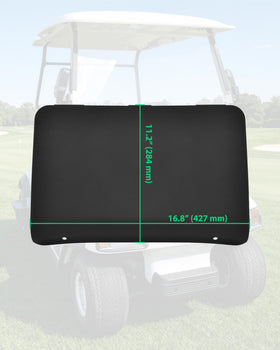 LDETXY after-installation view demonstrates clean integration with golf cart.