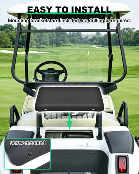 LDETXY durable access panel on Club Car DS endures road debris.