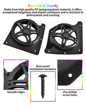 LDETXY 6.5-inch pod brackets fit EZ-GO TXT 1994+ models