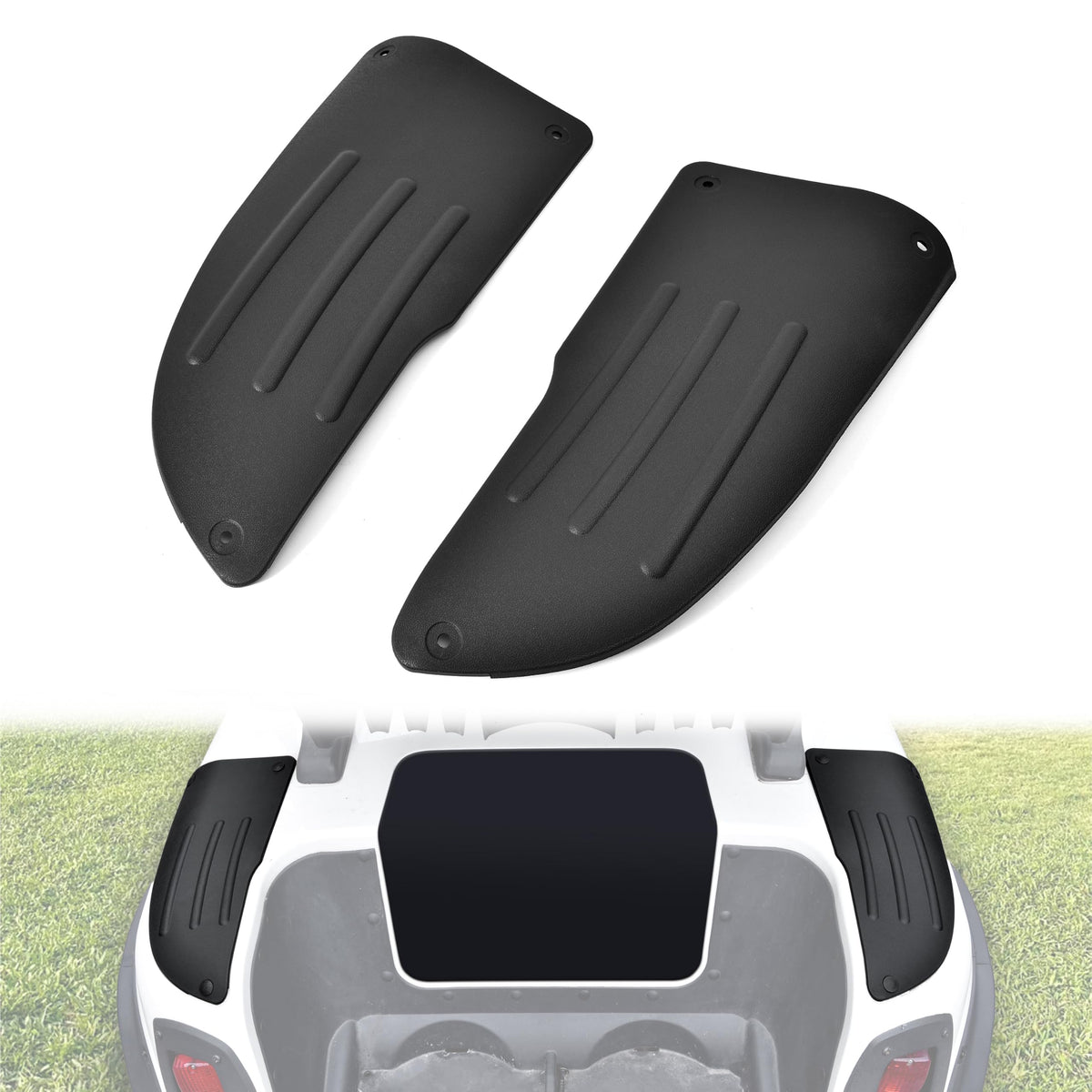 LDETXY rear side scuff guard for EZGO RXV 2008-2015 shields rear panels from road debris