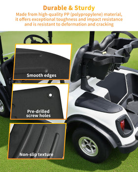 LDETXY snap-fit installation demo showing easy mounting for EZGO RXV guards