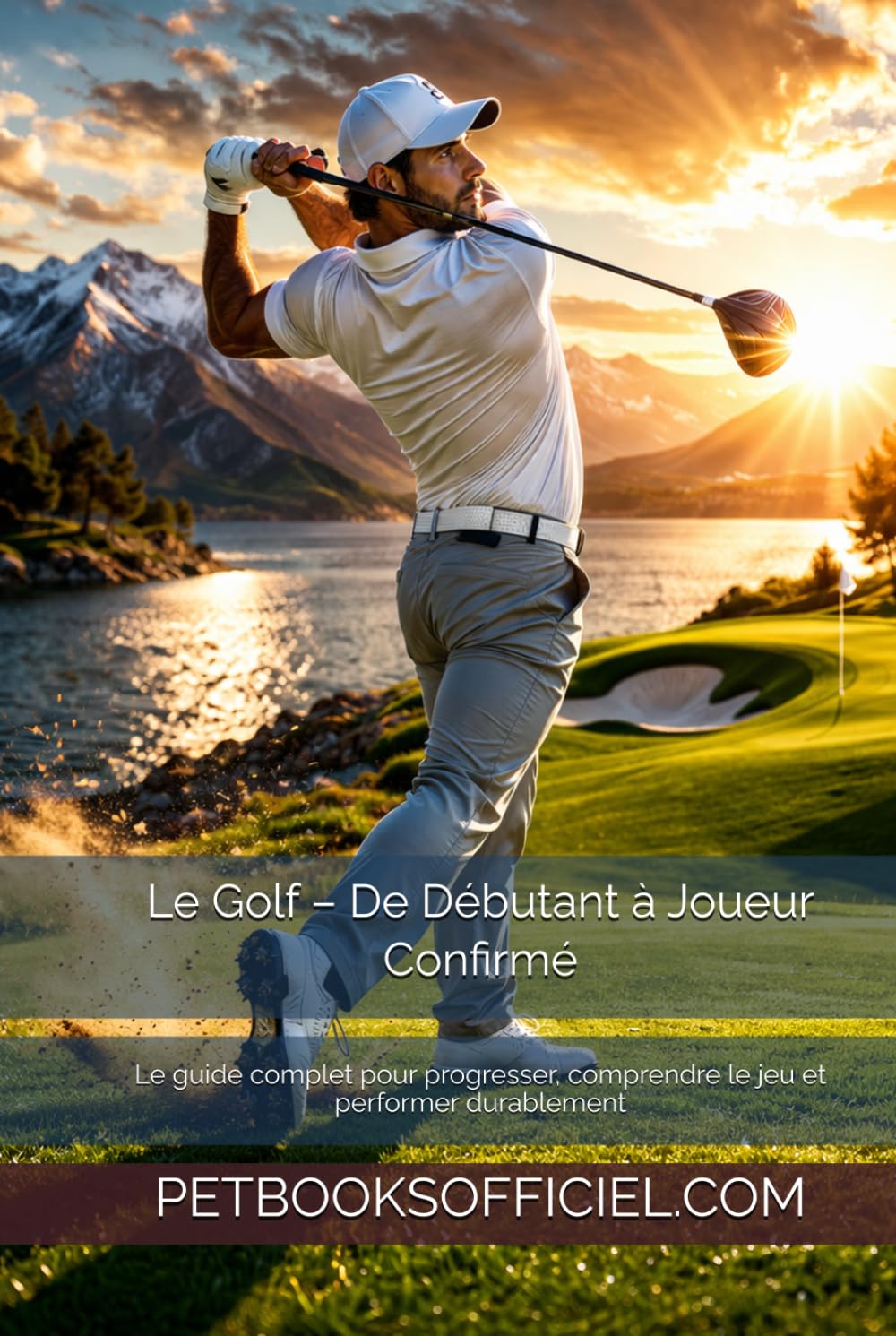 Le Golf guidebook cover showing progression from beginner to pro for sustainable performance.