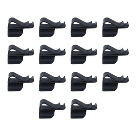 Leadigol golf putter clip attached to bag for quick access during rounds.