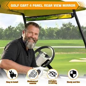 LEAPGOMAX 160-degree wide-angle view improves rear visibility during turns