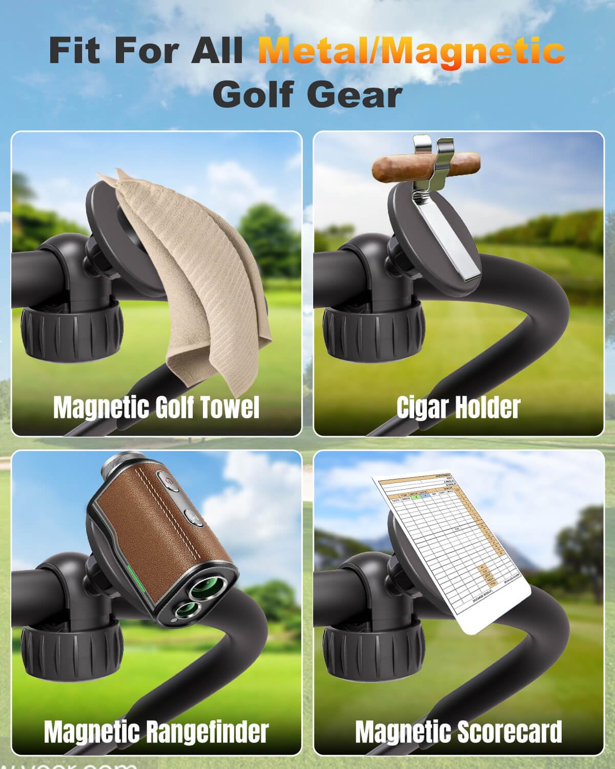 LEAPGOMAX 360-degree rotation for optimal viewing and yardage checks