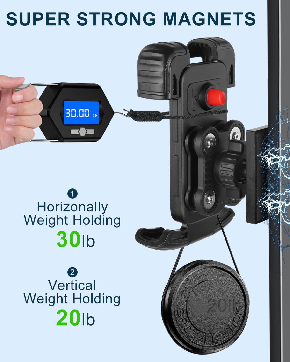 LEAPGOMAX 360-degree rotation for easy GPS and calls