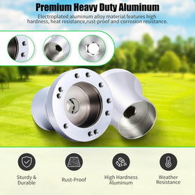 LEAPGOMAX 5/6-hole compatibility supports multiple wheel types with ease.