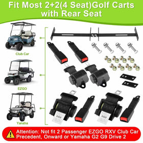 LEAPGOMAX 61-inch retractable belt on the rear seat for passenger stability