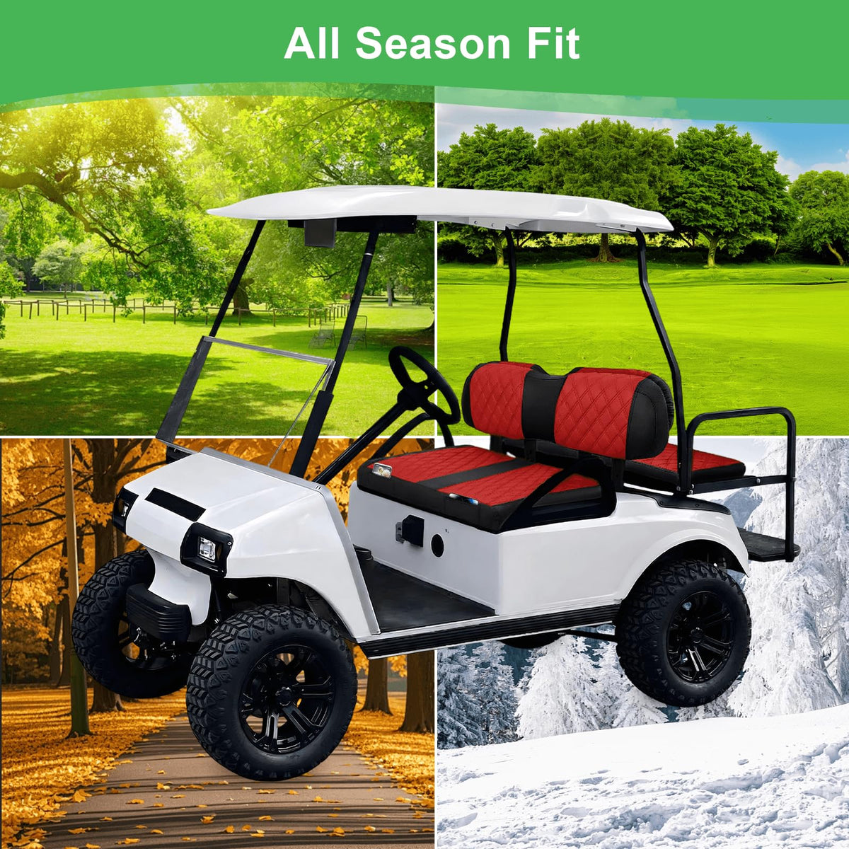 LEAPGOMAX all-season protection against sun and wear for golf carts