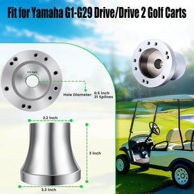 LEAPGOMAX aluminum adapter enables quick installation on golf carts