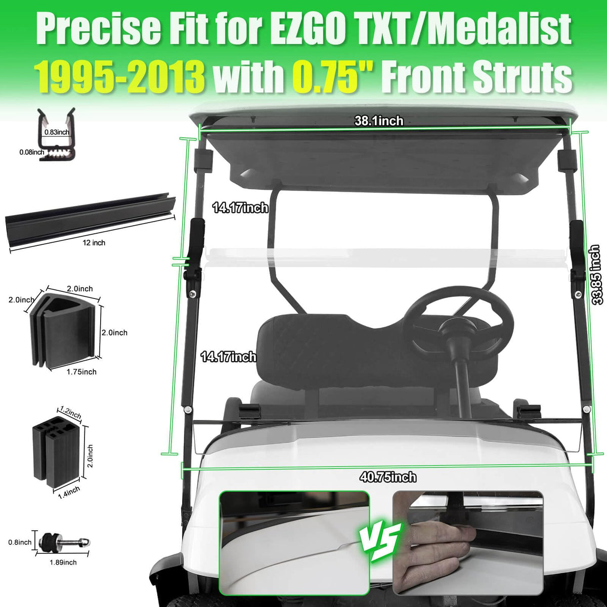 LEAPGOMAX anti-UV protection image demonstrates glare reduction on sunny days