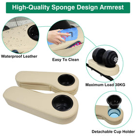 LEAPGOMAX detachable cup holder for simple cleaning after rounds