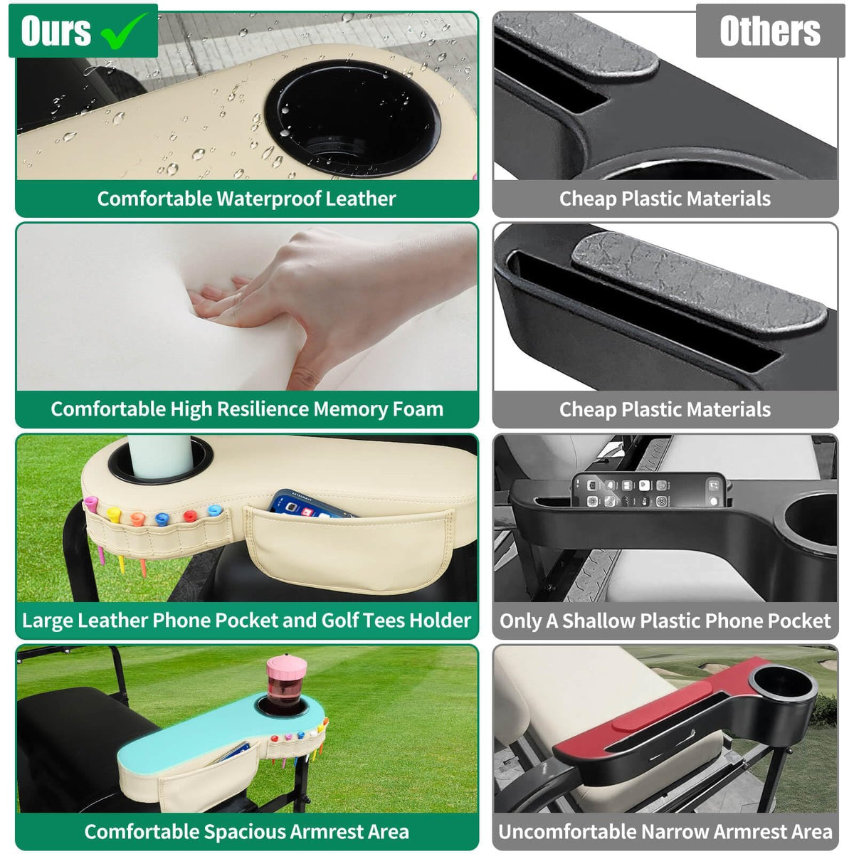 LEAPGOMAX premium PU leather finish adds durable, easy-clean comfort