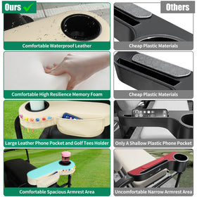LEAPGOMAX premium PU leather finish adds durable, easy-clean comfort