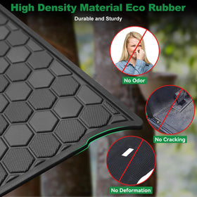 LEAPGOMAX black-trim floor mat enhances cart interior aesthetics