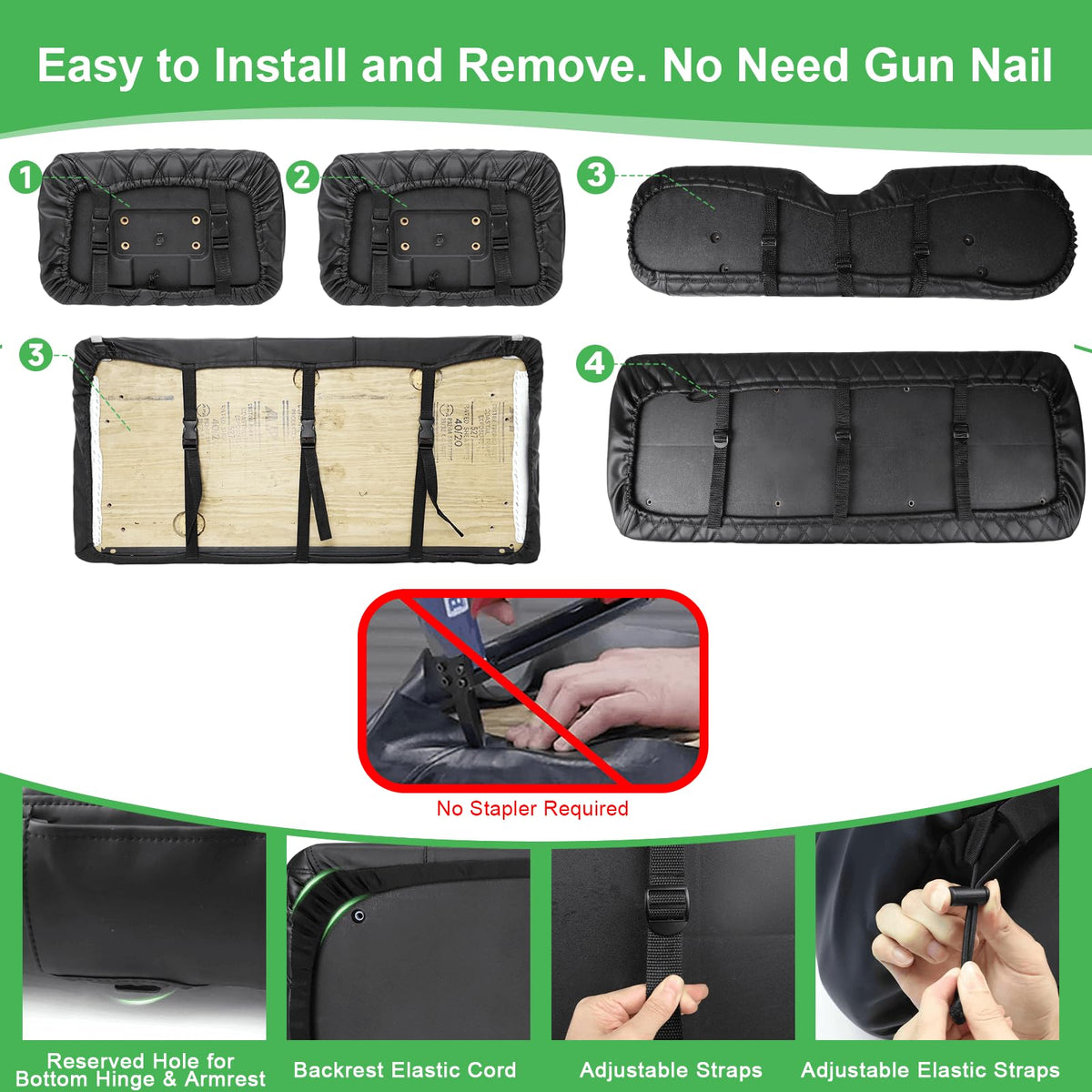 LEAPGOMAX cleaning towel included with seat covers for quick care