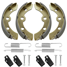 LEAPGOMAX Club Car brake shoes kit front view with improved braking reliability