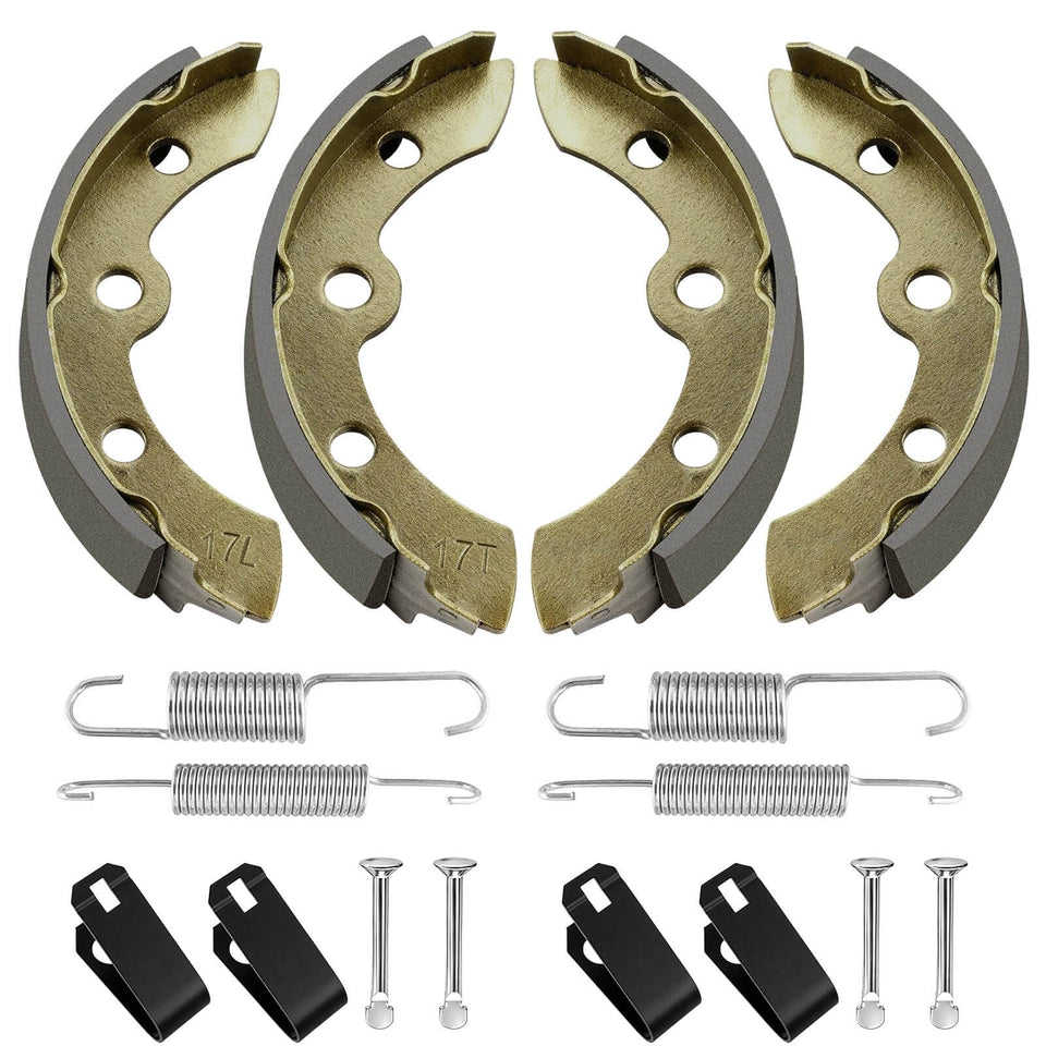 LEAPGOMAX Club Car brake shoes kit front view with improved braking reliability