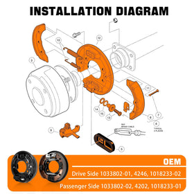 LEAPGOMAX brake spring kit maintains proper tension for consistent braking