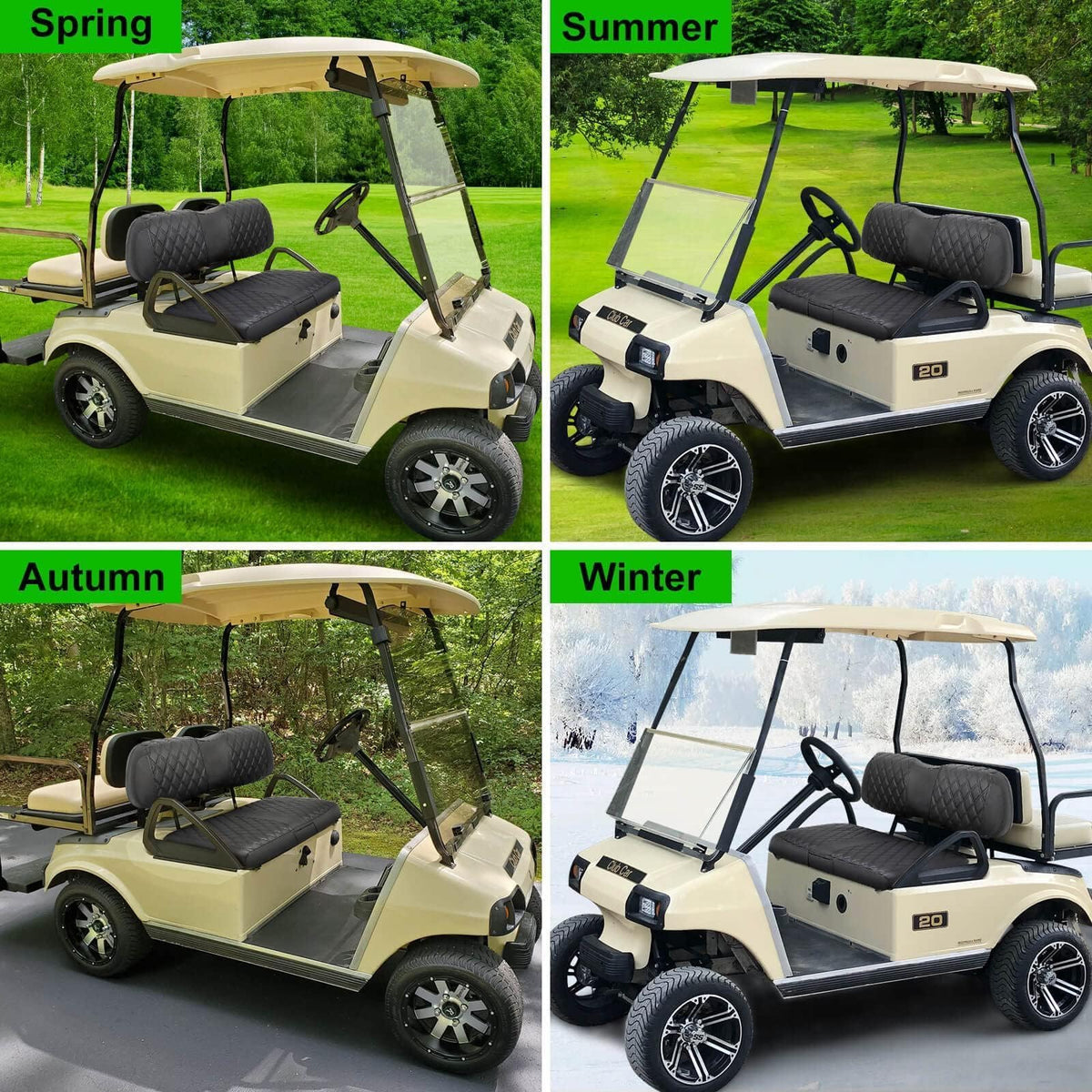 Luxurious diamond look design by LEAPGOMAX renews worn seats.
