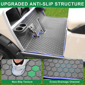 3D scanned and laser-fit LEAPGOMAX mat aligns with dash-to-seat area.