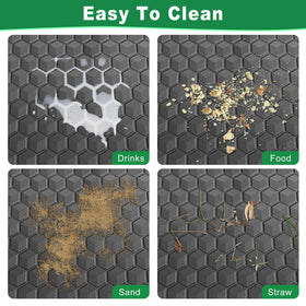 LEAPGOMAX natural rubber mat endures extreme temperatures.