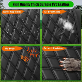 Diamond stitching detail on LEAPGOMAX DS seat cover adds elegant flair.
