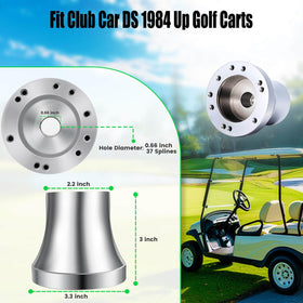LEAPGOMAX Club Car DS 6-hole steering wheel adapter with universal compatibility