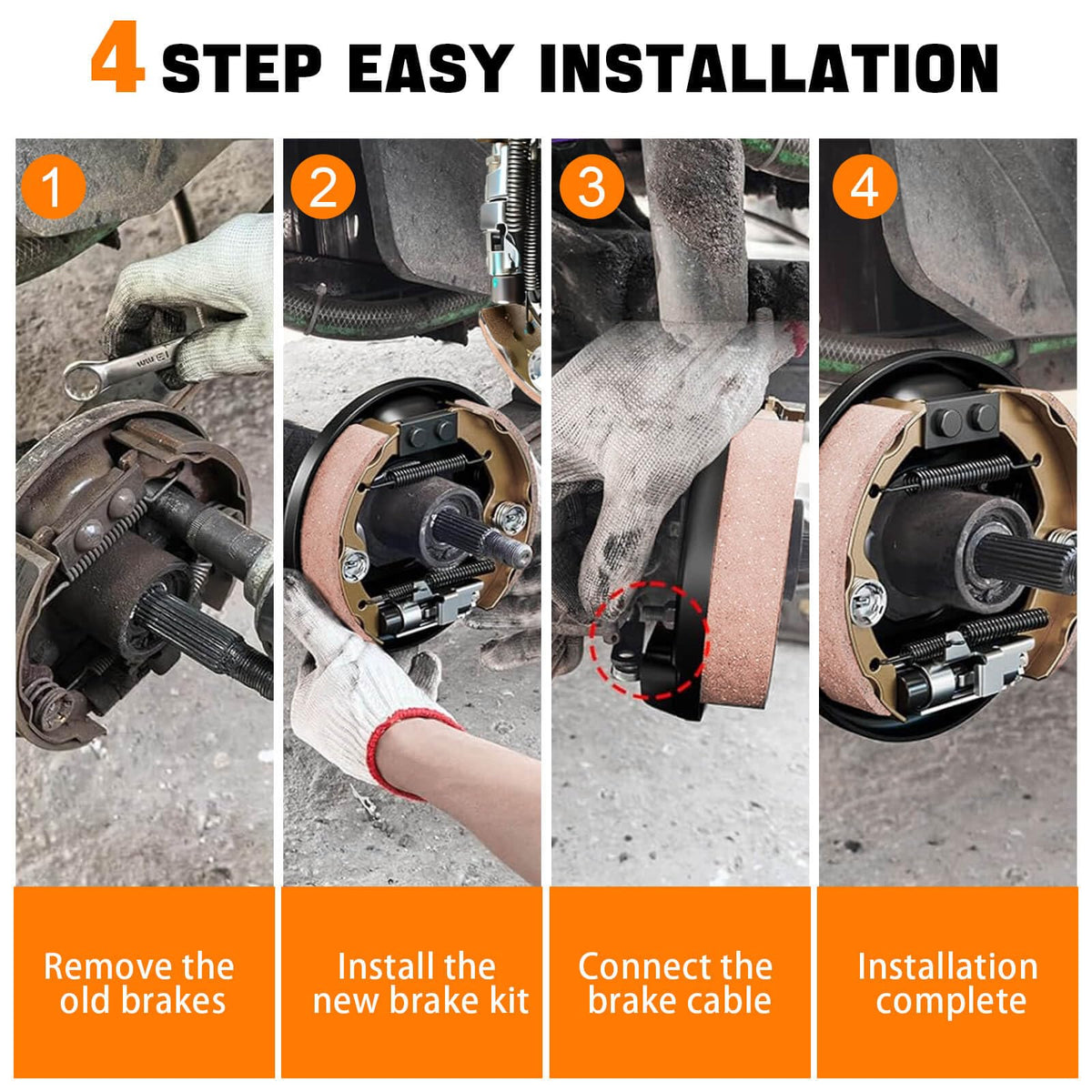 LEAPGOMAX complete brake system box includes all essentials