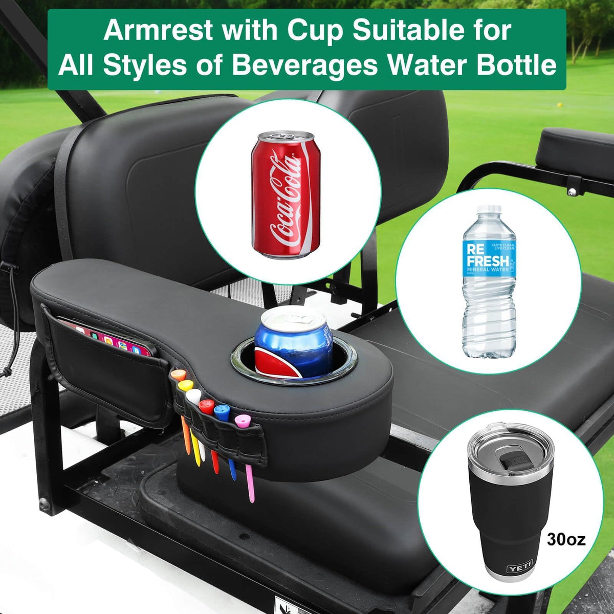 LEAPGOMAX detachable cup holder housing shown for cleaning and removal